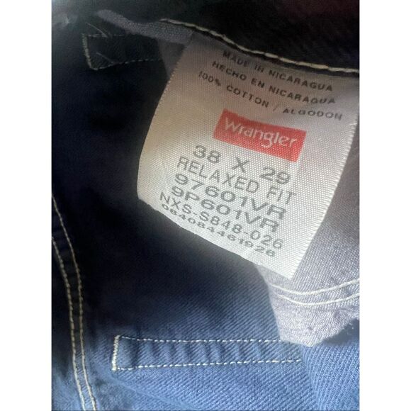 Wrangler Blue Relaxed Fit Denim Jeans 38 x 29 - Picture 3 of 7